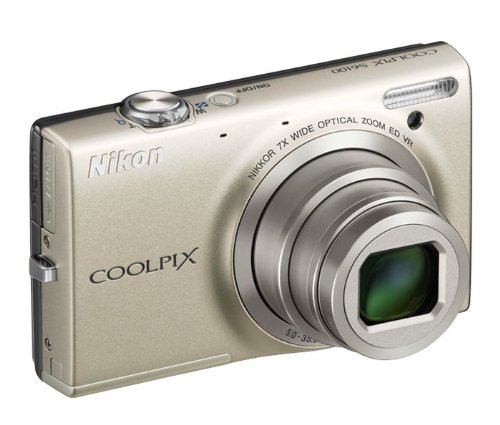 Camera Silver Optical Zoom Wide Digital Coolpix Nikkor Nikon Panel  S6100 Lens  Angle