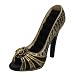 Animal Print Shoe - Ring Holder / Organizer - High Heel - Brown Sequins