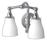 Price Pfister 7622-15 Mariella Two-Light Downward Wall Sconce, Chrome
