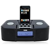 Naxa NX3103 Black Digital Alarm Clock AM FM Radio iPod Docking Station