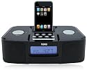 Naxa NX3103 Black Digital Alarm Clock AM FM Radio iPod Docking Station
