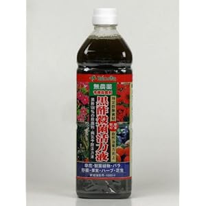 【クリックで詳細表示】無農薬 有機 殺菌剤 【黒酢 殺菌 活力剤 】 1000ml： DIY・工具