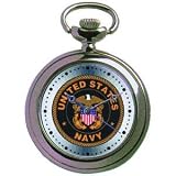 Pocket Watch, Chrome, Military, U.S. Navy