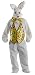 Rubie's Costume Co  Deluxe Bunny Costume, White, One Size