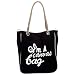 Black and White I'm a Canvas Bag Tote / Grocery / Handbag