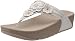 FitFlop Women's Fiorella Thong Sandal,Antique White,9 M US