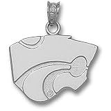 Kansas State University Powercat 5/8 Pendant (Silver)