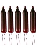 Red Transparent Mini Christmas Tree Light Replacement Bulbs