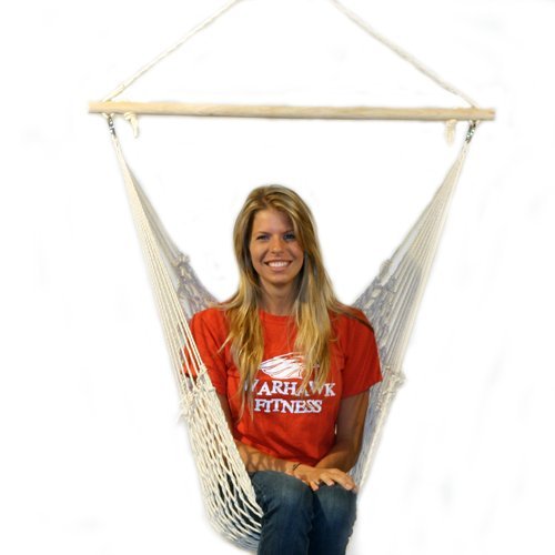 CBI Outdoors Rope Seat Cotton Hammock Hanging Porch Swing Tree Patio Chair NEW CBI Outdoors Rope Seat Cotton Hammock Hanging Porch Swing Tree Patio Chair NEW