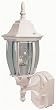 Heath Zenith SL-4192-WH Six-Sided Die-Cast Aluminum Lantern, White with Beveled Glass