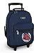 Horse Theme Rolling Backpack Navy Horse design - Wheeled Travel or School Carry-On Travel Bags with Wheels - Best Quality