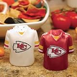 Kansas City Chiefs Gameday Jersey Salt and Pepper Shakers