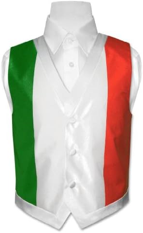 Boy's Italian Flag Dress Vest for Suit or Tuxedo