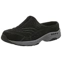 Easy Spirit Women's Traveltime Mule,Black/Dk Grey Suede,7.5 W