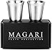 Stainless Steel Espresso Cups - Set of 2 Double Walled 5.5 Ounce Coffee Glasses, Elegant Gift for Connoisseurs - Unbreakable, No Metal Taste Demitasses Last a Lifetime - Thermally Insulated