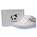 Tokee High Top USB Charging Light Up LED Shoes for Men and Women