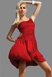 Red One Shoulder Bubble Dresses by Jovani