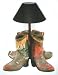 COWBOY BOOTS home decor TABLE LAMP desk western cowgirl