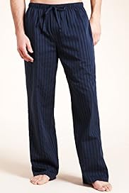 Autograph Pure Cotton Striped Woven Pyjama Bottoms