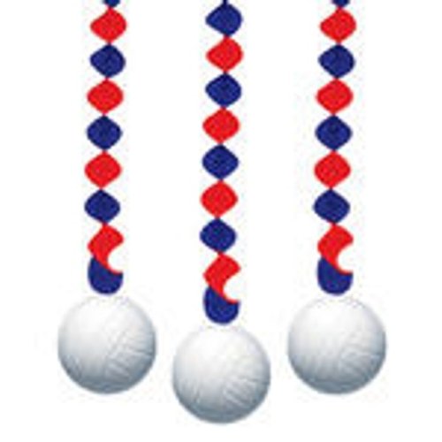 Dangling Volleyball Cutouts