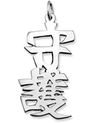 Sterling Silver Japanese "Protection" Kanji Symbol Charm