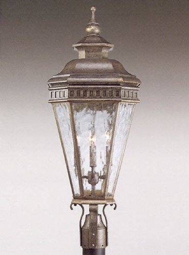Georgian Burnished Chestnut Outdoor Four-Light Post Lantern - P5421-86