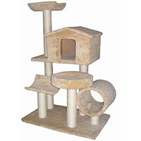 GoPetClub (Carpet) Cat Tree Condo House Pet Scratcher Post Furniture SF06