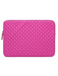 Personal Computer: EveCase 11.6 ~ 12.5 Chromebook/ Ultrabook Notebook Diamond Foam Splash & Shock Resistant Neoprene Sleeve Case Travel Bag (Hot Pink) - EveCase