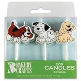 6 pc Puppy Dog Cake Candles