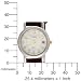 Timex Women's T2N3369J Classic Analog Silver Case Brown Leather Strap Dress Watch image 5