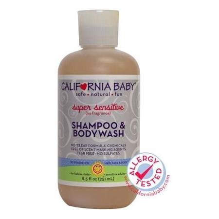 California Baby Super Sensitive Shampoo & Body Wash - No Fragrance - 19 oz