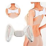 MegaTek® Lady Back Correction Belt Posture Correcting Band Magnetic Therapy Posture Corrector Belt White