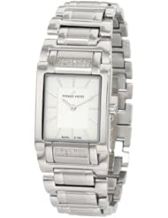 Pierre Petit Womens P-794E Serie Laval Stainless-Steel Square Case Diamond Bracelet Watch