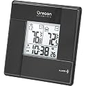 Oregon Scientific RAR381-BK Wireless Indoor/Outdoor Thermometer with Digital Clock, Black