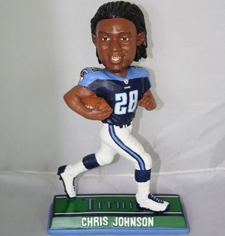 Chris Johnson Tennessee Titans End Zone Bobblehead Figurine