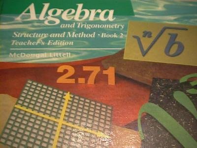 Algebra and Trigonometry Structure and Method, Book 2, Teacher's Edition