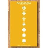 ACUPRESSURE MAT / FREE BAG / ORGANIC COTTON / EARTH (Swedish Spike Mat)