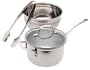 Calphalon Triply Stainless 3-1/2-Qt Saucepan with Salad Bowl and Tongs