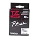 Electronics : Brother 18mm Black on White Security Tape