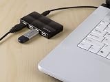 Belkin F5U701PukBLK USB 2.0 7 Port Mobile Hub - Black
