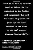 The Bible, Christianity, & Homosexuality