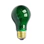 25 Watt A19 Transparent Green Light Bulb