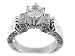 1.08ct. 14K. White Gold Certified Diamond Engagement Ring