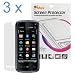3 Pack of Premium Reusable LCD Screen Protector for Nokia XpressMusic 5800