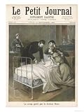 Dr. Roux Administering His Cure for Croup a Throat Disease Which Affects Children Art Giclee Poster Print, 18x24