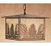 11Sq Pine Cone Lantern Pendant Ceiling Fixture