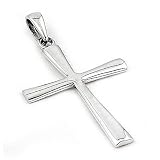 Large Plain Cross Pendant