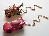 2 NEW Disney Cars Ceiling Fan Pulls Light Lamp