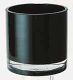 ガラスプランター カラーコラムコンテナ 黒