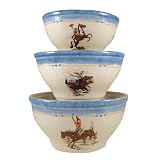 COWGIRL MIXING BOWLS SET 3 by Paris and Beebee